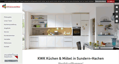 Desktop Screenshot of kwk-kuechen.de